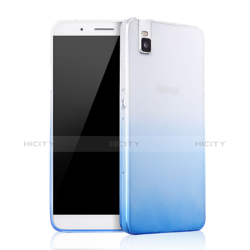 Housse Ultra Fine Transparente Souple Degrade pour Huawei Honor 7i shot X Bleu Plus