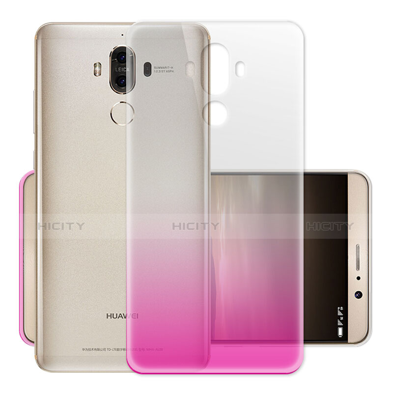 Housse Ultra Fine Transparente Souple Degrade pour Huawei Mate 9 Rose Plus