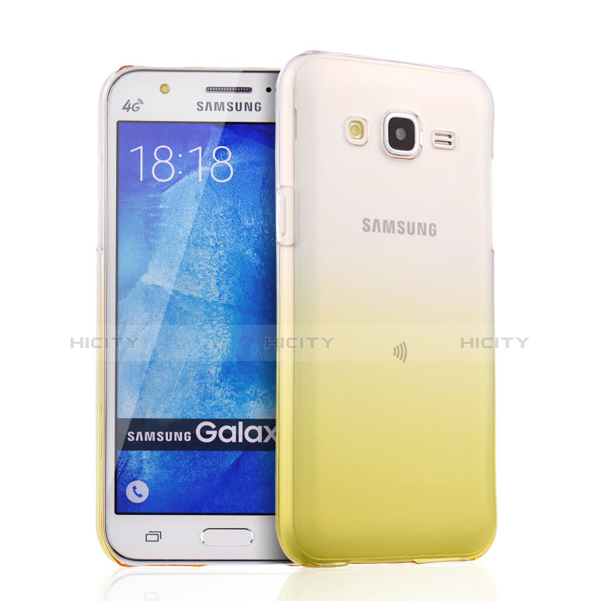 Housse Ultra Fine Transparente Souple Degrade pour Samsung Galaxy J5 SM-J500F Jaune Plus