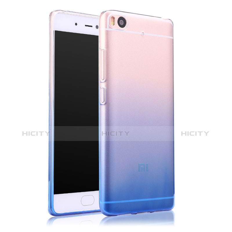 Housse Ultra Fine Transparente Souple Degrade pour Xiaomi Mi 5S 4G Bleu Plus