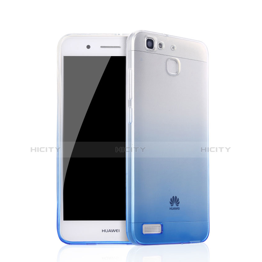 Housse Ultra Fine Transparente Souple Degrade Q01 pour Huawei Enjoy 5S Bleu Plus