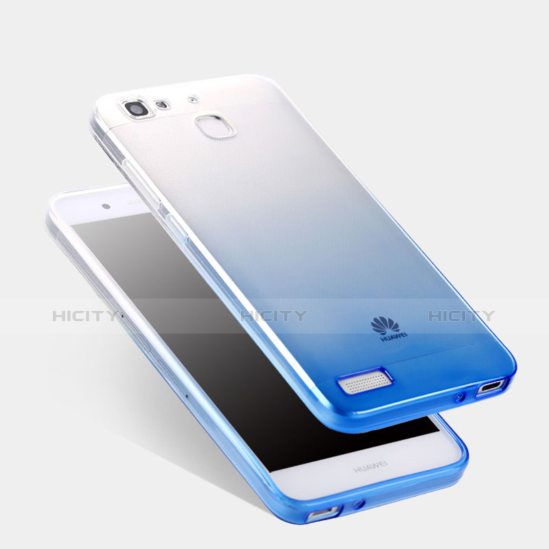 Housse Ultra Fine Transparente Souple Degrade Q01 pour Huawei G8 Mini Bleu Plus
