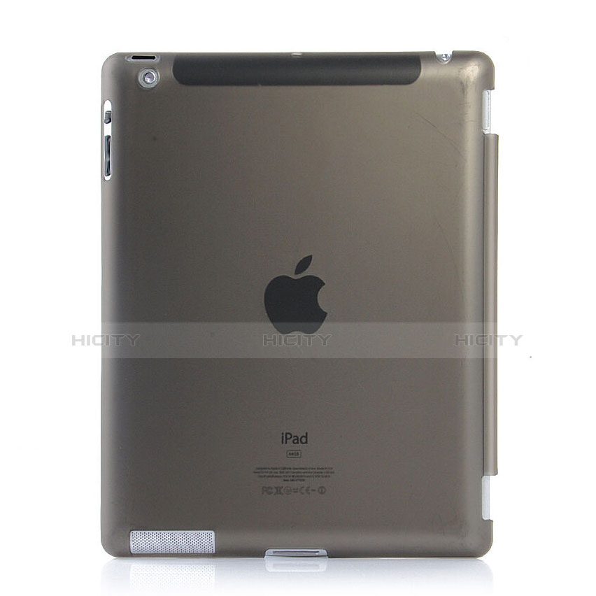 Housse Ultra Slim Mat Rigide Transparente pour Apple iPad 4 Gris Plus