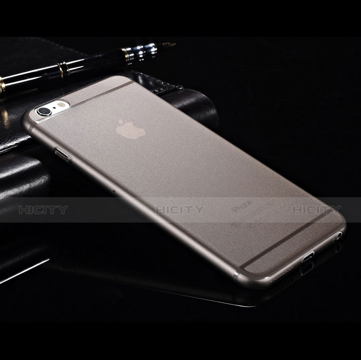 Housse Ultra Slim Mat Rigide Transparente pour Apple iPhone 6 Plus Gris Plus
