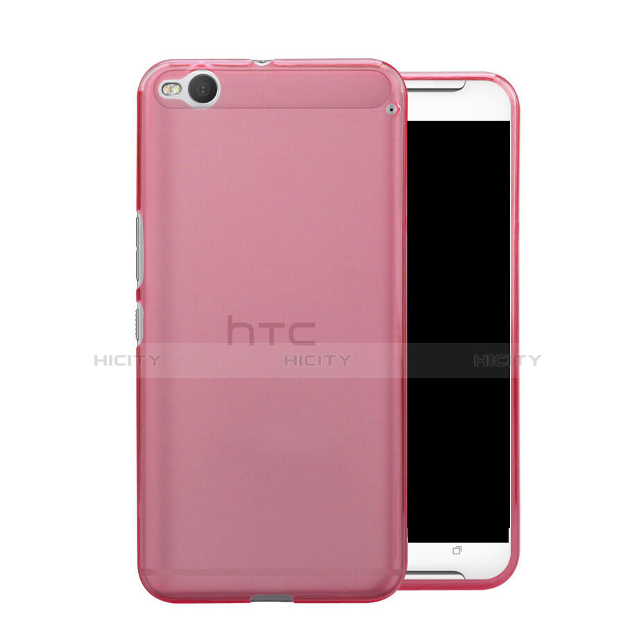 Housse Ultra Slim Silicone Souple Transparente pour HTC One X9 Rose Plus