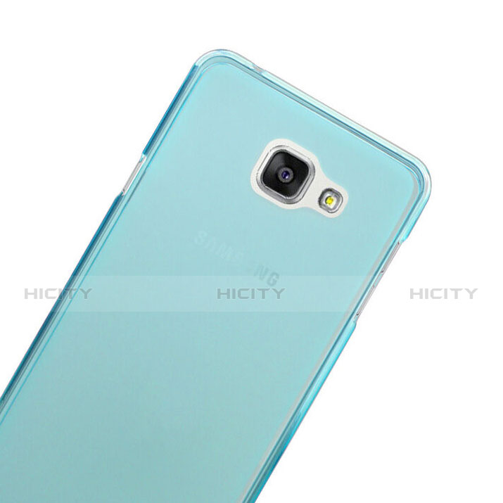 Housse Ultra Slim Silicone Souple Transparente pour Samsung Galaxy A5 (2016) SM-A510F Bleu Plus