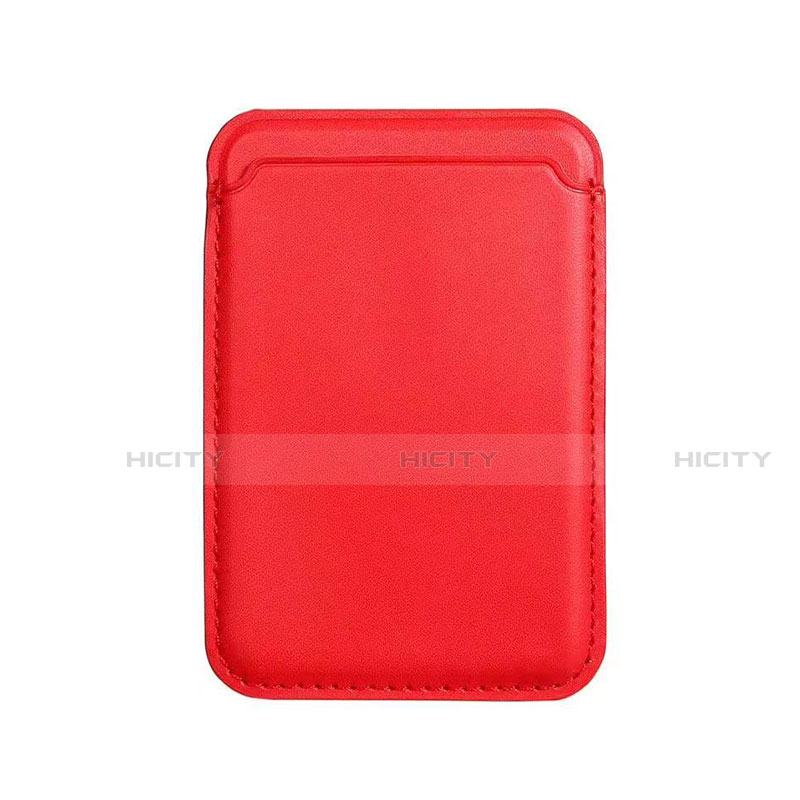 Luxe Cuir Portefeuille avec Mag-Safe Magnetic Magnetique pour Apple iPhone 12 Mini Rouge Plus