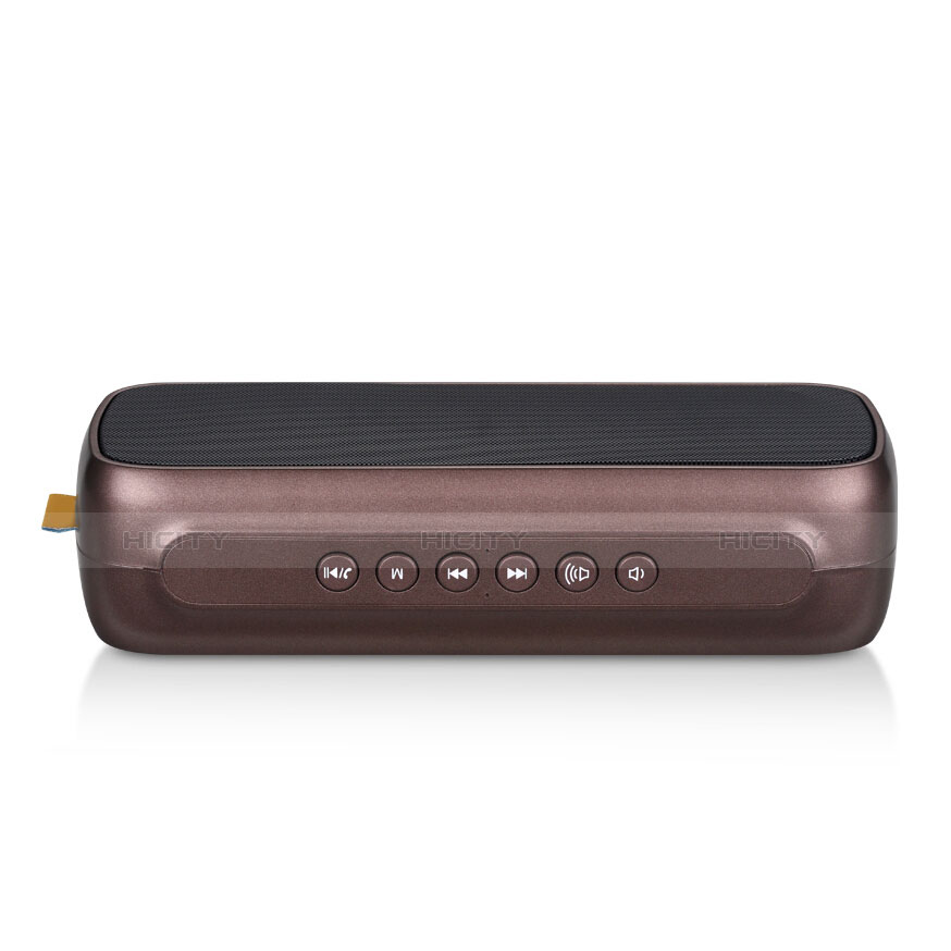 Mini Haut Parleur Enceinte Portable Sans Fil Bluetooth Haut-Parleur S09 Marron Plus