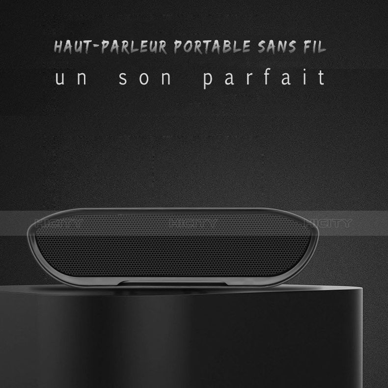 Mini Haut Parleur Enceinte Portable Sans Fil Bluetooth Haut-Parleur S16 Noir Plus