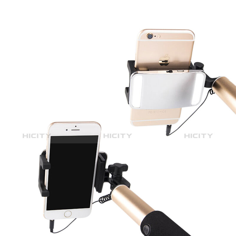 Perche de Selfie Filaire Baton de Selfie Cable Extensible de Poche Universel S11 Or Plus