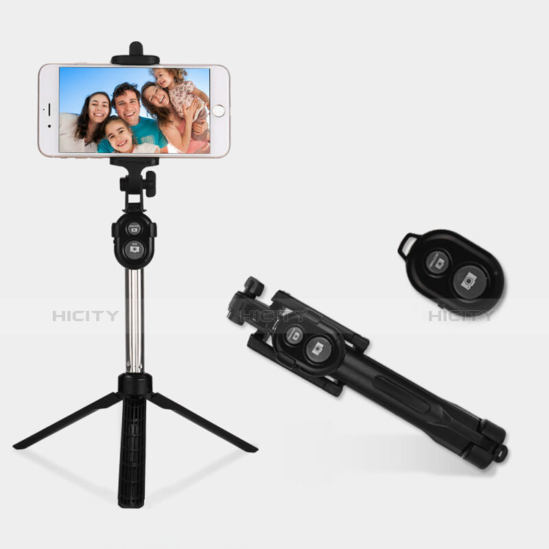 Perche de Selfie Sans Fil Bluetooth Baton de Selfie Extensible de Poche Universel S24 Noir Plus