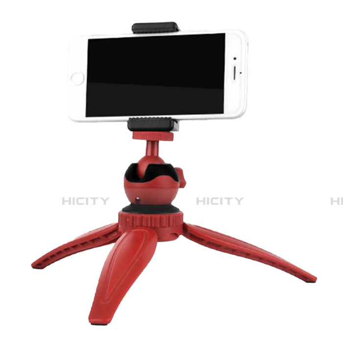 Perche de Selfie Trepied Sans Fil Bluetooth Baton de Selfie Extensible de Poche Universel T09 Rouge Plus