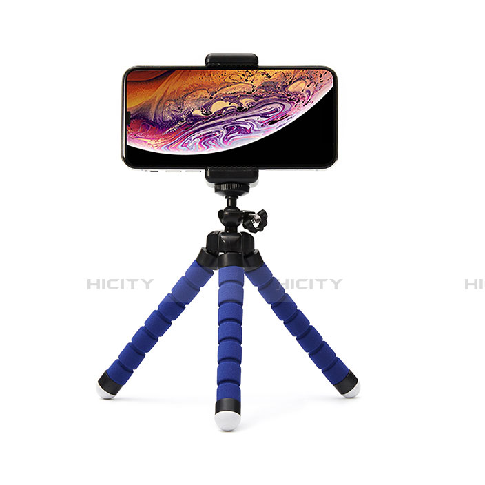 Perche de Selfie Trepied Sans Fil Bluetooth Baton de Selfie Extensible de Poche Universel T16 Bleu Plus