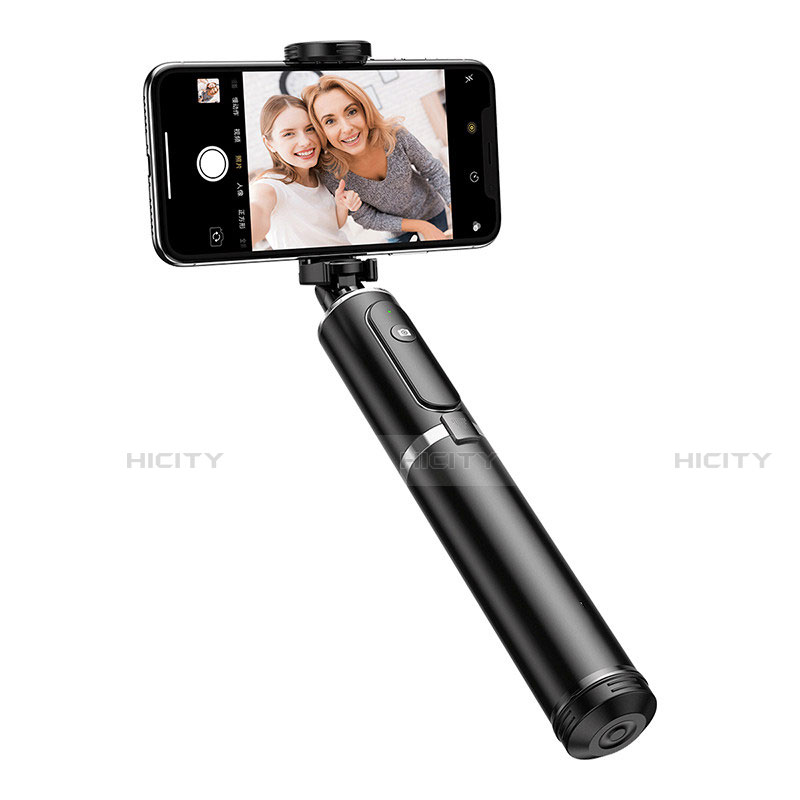 Perche de Selfie Trepied Sans Fil Bluetooth Baton de Selfie Extensible de Poche Universel T34 Argent et Noir Plus