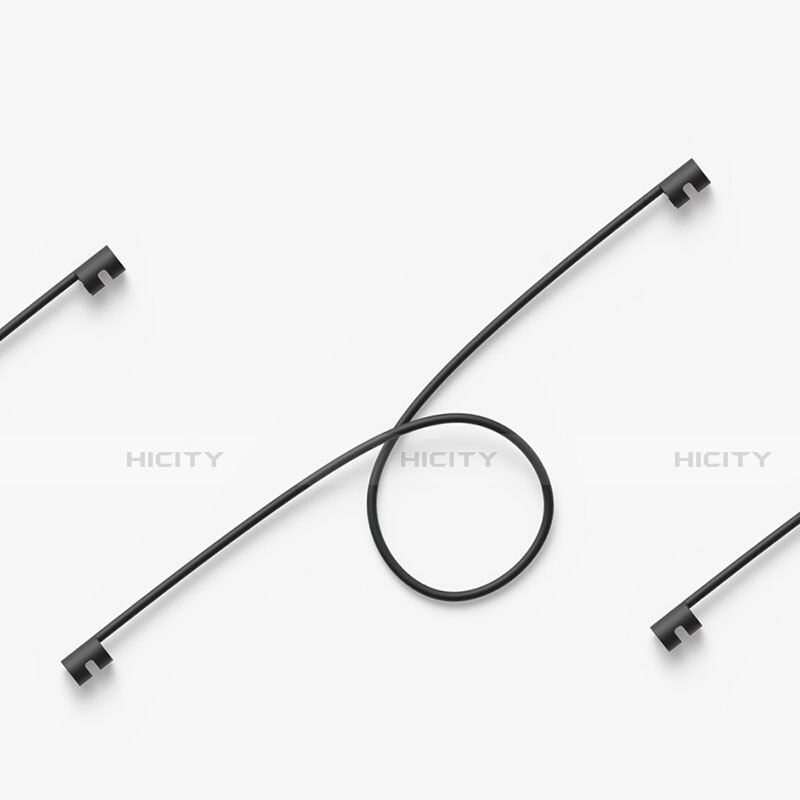 Sangle de Sport Silicone Cable Anti-Perdu C02 pour Apple AirPods Pro Noir Plus
