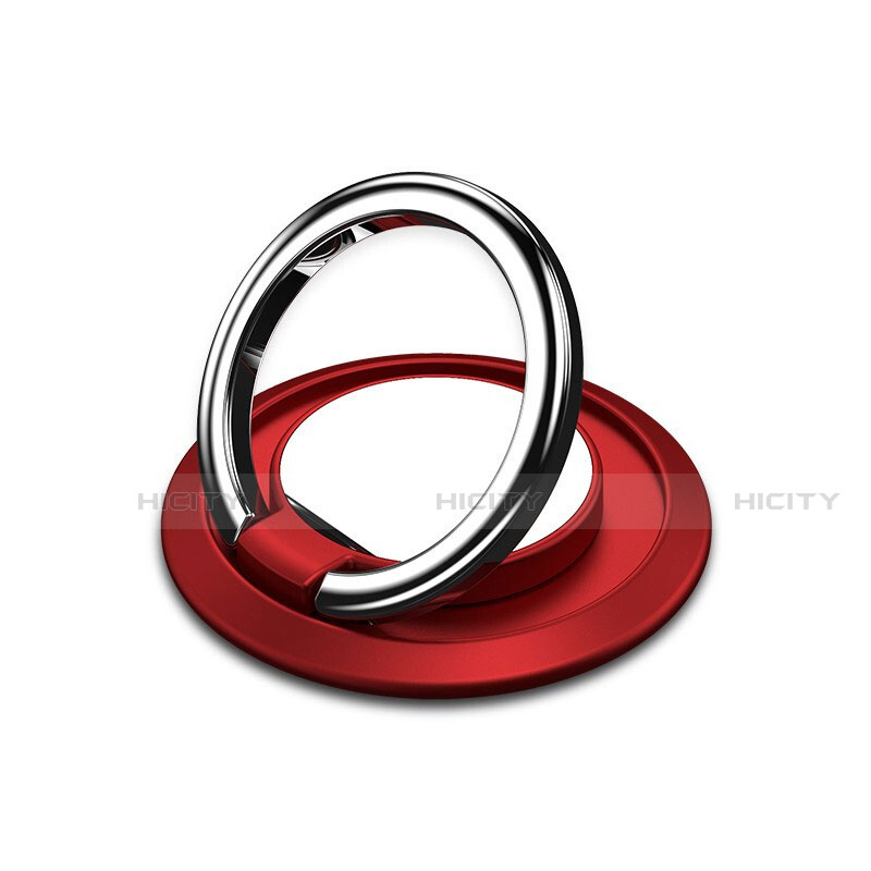 Support Bague Anneau Support Telephone Magnetique Universel H10 Rouge Plus