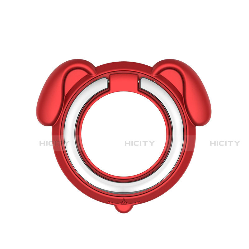 Support Bague Anneau Support Telephone Magnetique Universel H15 Rouge Plus
