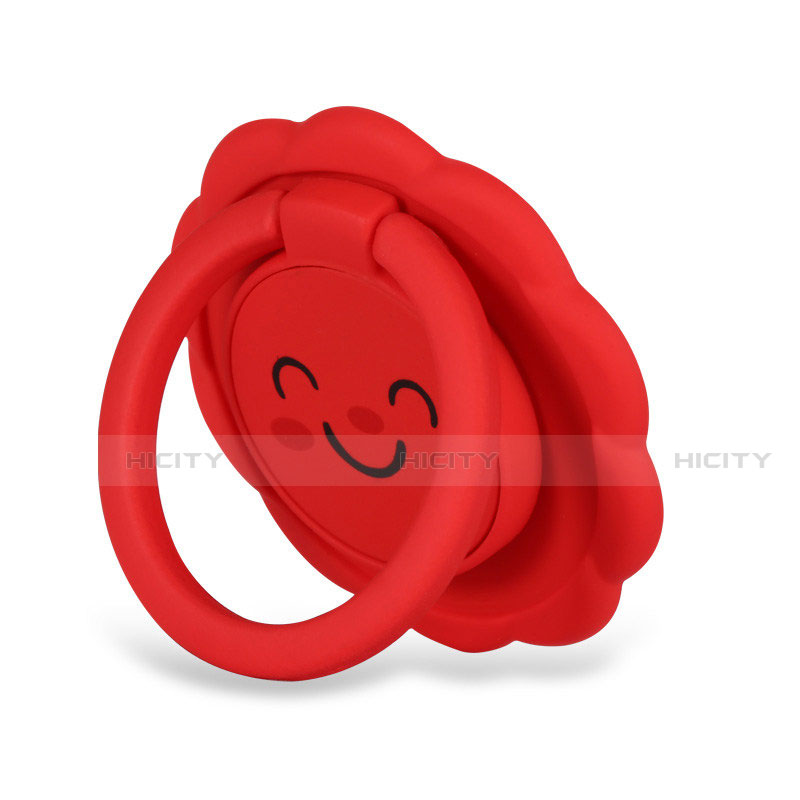 Support Bague Anneau Support Telephone Magnetique Universel H17 Rouge Plus