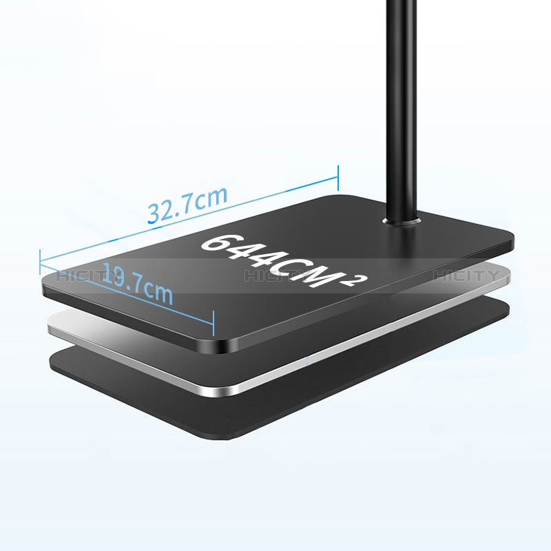 Support de Bureau Support Tablette Flexible Universel Pliable Rotatif 360 D02 pour Apple iPad 10.9 (2022) Noir Plus