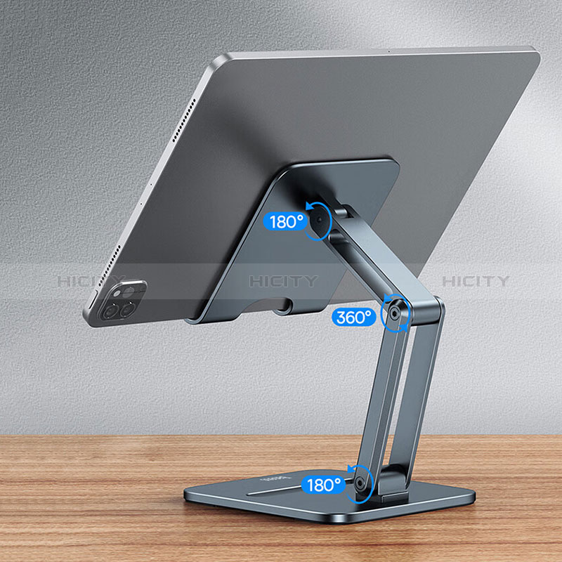 Support de Bureau Support Tablette Flexible Universel Pliable Rotatif 360 D05 pour Microsoft Surface Pro 4 Noir Plus