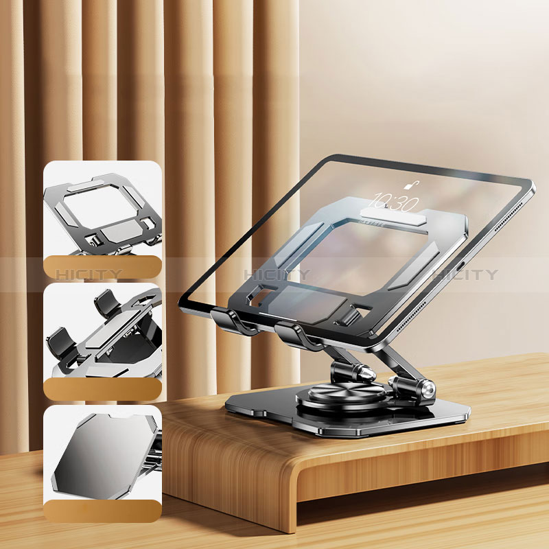 Support de Bureau Support Tablette Flexible Universel Pliable Rotatif 360 D12 pour Apple iPad Pro 10.5 Noir Plus