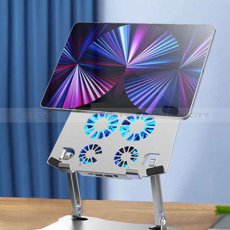 Support de Bureau Support Tablette Flexible Universel Pliable Rotatif 360 D14 pour Microsoft Surface Pro 4 Argent Plus