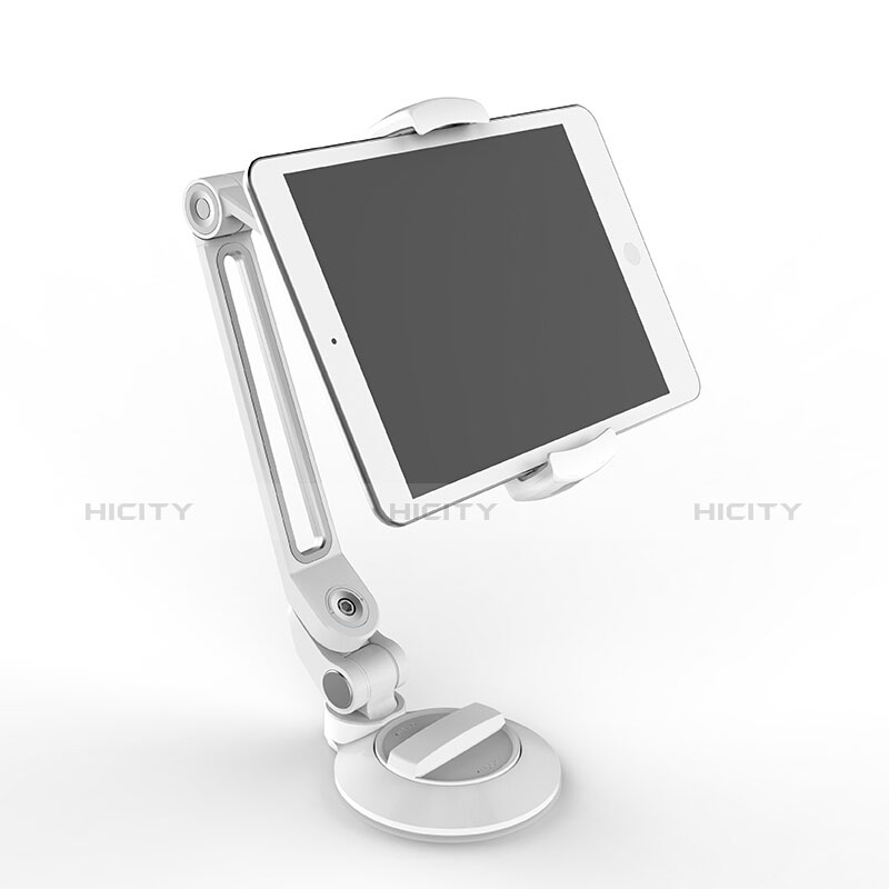 Support de Bureau Support Tablette Flexible Universel Pliable Rotatif 360 H12 pour Apple iPad 4 Blanc Plus