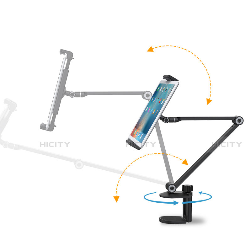 Support de Bureau Support Tablette Flexible Universel Pliable Rotatif 360 K01 pour Apple iPad Air 4 10.9 (2020) Plus