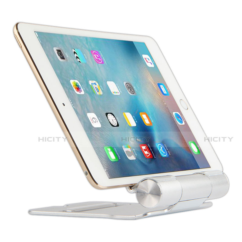 Support de Bureau Support Tablette Flexible Universel Pliable Rotatif 360 K14 pour Amazon Kindle Oasis 7 inch Argent Plus