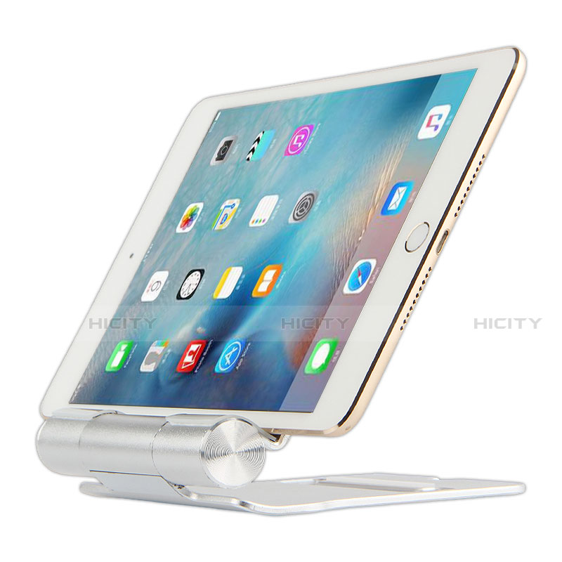 Support de Bureau Support Tablette Flexible Universel Pliable Rotatif 360 K14 pour Apple iPad 4 Argent Plus