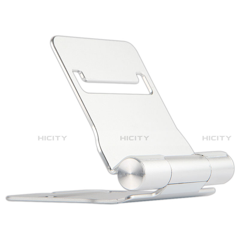 Support de Bureau Support Tablette Flexible Universel Pliable Rotatif 360 K14 pour Apple iPad Air 2 Argent Plus