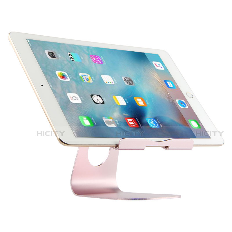 Support de Bureau Support Tablette Flexible Universel Pliable Rotatif 360 K15 pour Apple iPad Air 2 Or Rose Plus