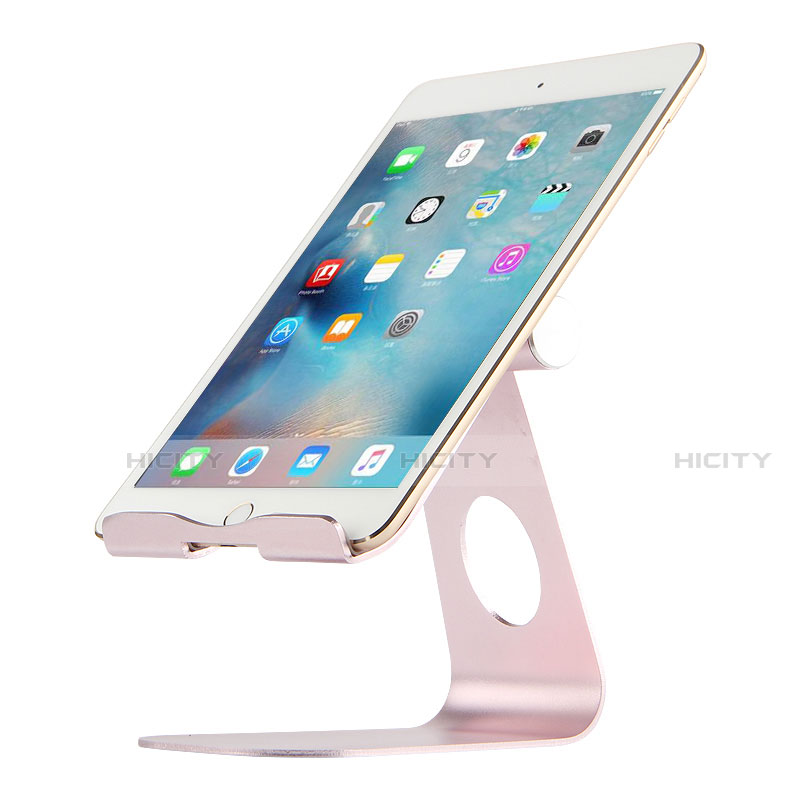 Support de Bureau Support Tablette Flexible Universel Pliable Rotatif 360 K15 pour Apple iPad Air 2 Or Rose Plus