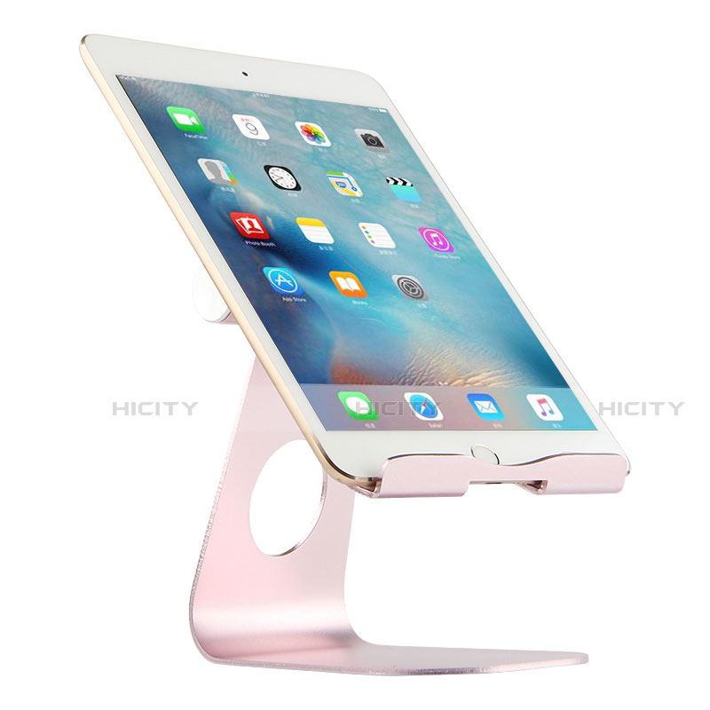 Support de Bureau Support Tablette Flexible Universel Pliable Rotatif 360 K15 pour Apple iPad Air Or Rose Plus