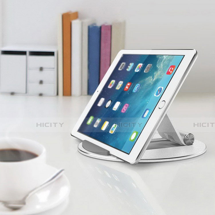 Support de Bureau Support Tablette Flexible Universel Pliable Rotatif 360 K16 pour Amazon Kindle Paperwhite 6 inch Argent Plus