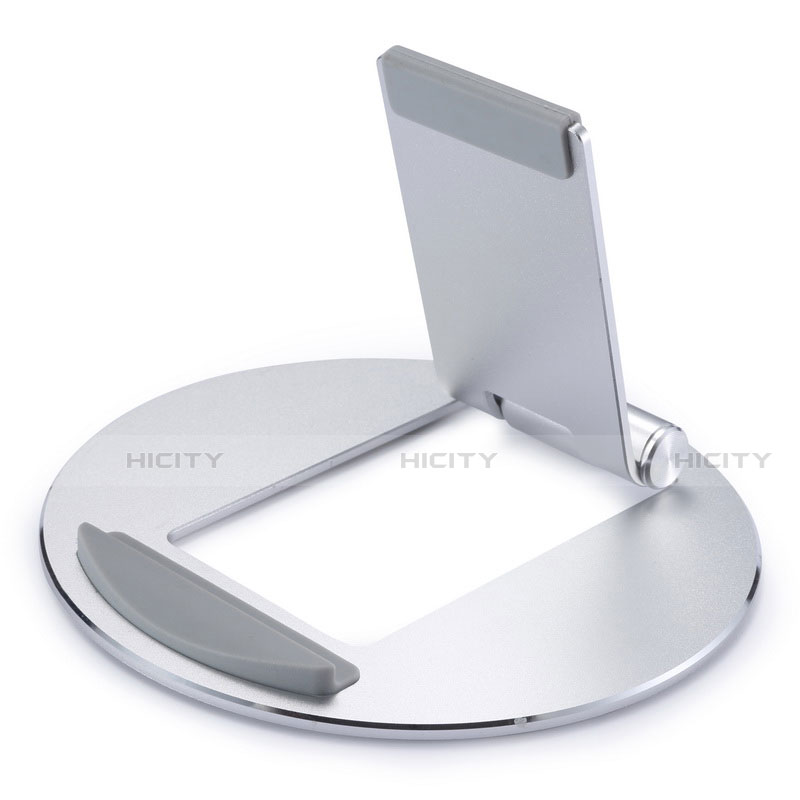 Support de Bureau Support Tablette Flexible Universel Pliable Rotatif 360 K16 pour Apple iPad Air 4 10.9 (2020) Argent Plus