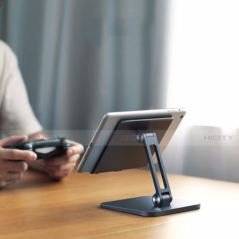 Support de Bureau Support Tablette Flexible Universel Pliable Rotatif 360 K17 pour Apple iPad 3 Gris Fonce Plus