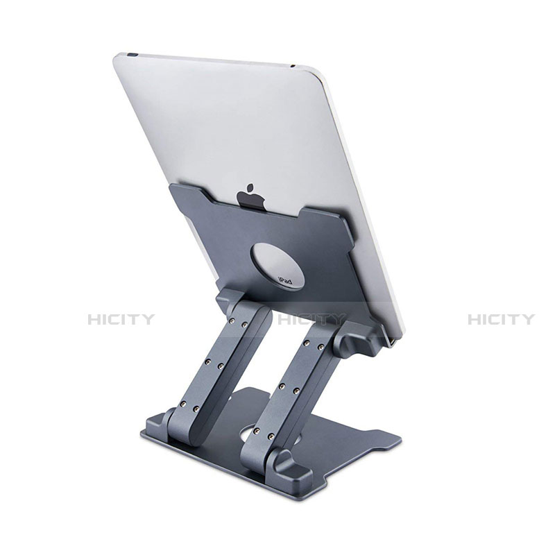 Support de Bureau Support Tablette Flexible Universel Pliable Rotatif 360 K18 pour Apple iPad Air 10.9 (2020) Gris Fonce Plus