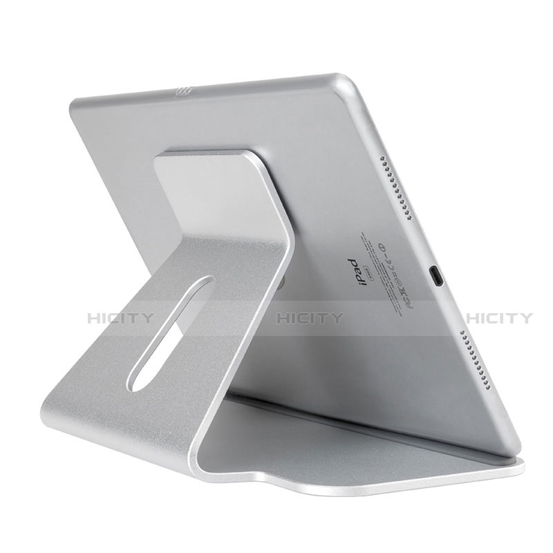 Support de Bureau Support Tablette Flexible Universel Pliable Rotatif 360 K21 pour Apple iPad 3 Argent Plus