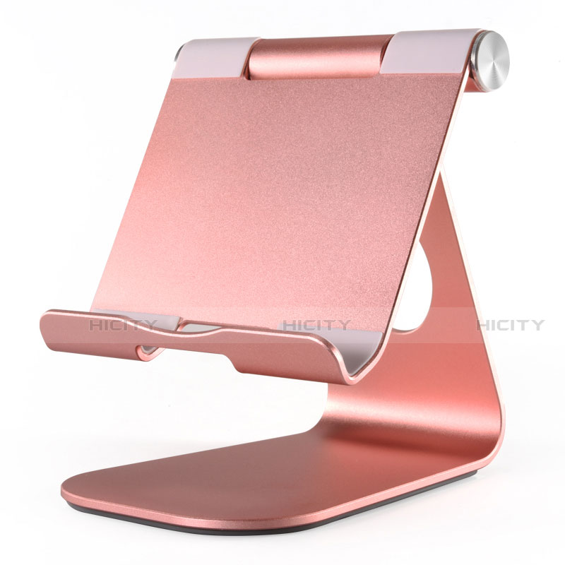 Support de Bureau Support Tablette Flexible Universel Pliable Rotatif 360 K23 pour Samsung Galaxy Tab 3 Lite 7.0 T110 T113 Or Rose Plus