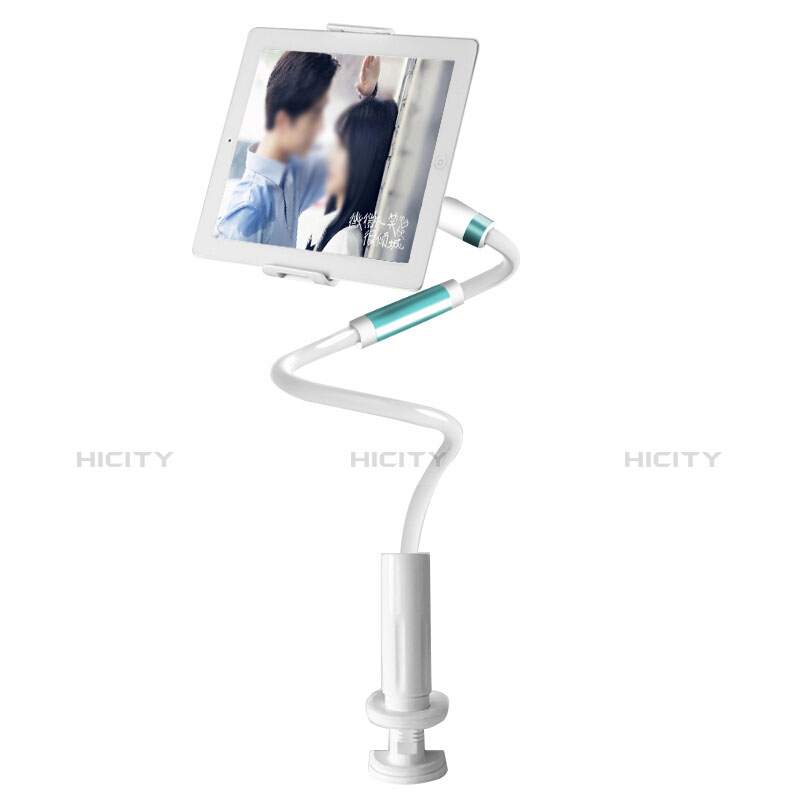 Support de Bureau Support Tablette Flexible Universel Pliable Rotatif 360 pour Samsung Galaxy Tab A6 10.1 SM-T580 SM-T585 Blanc Plus