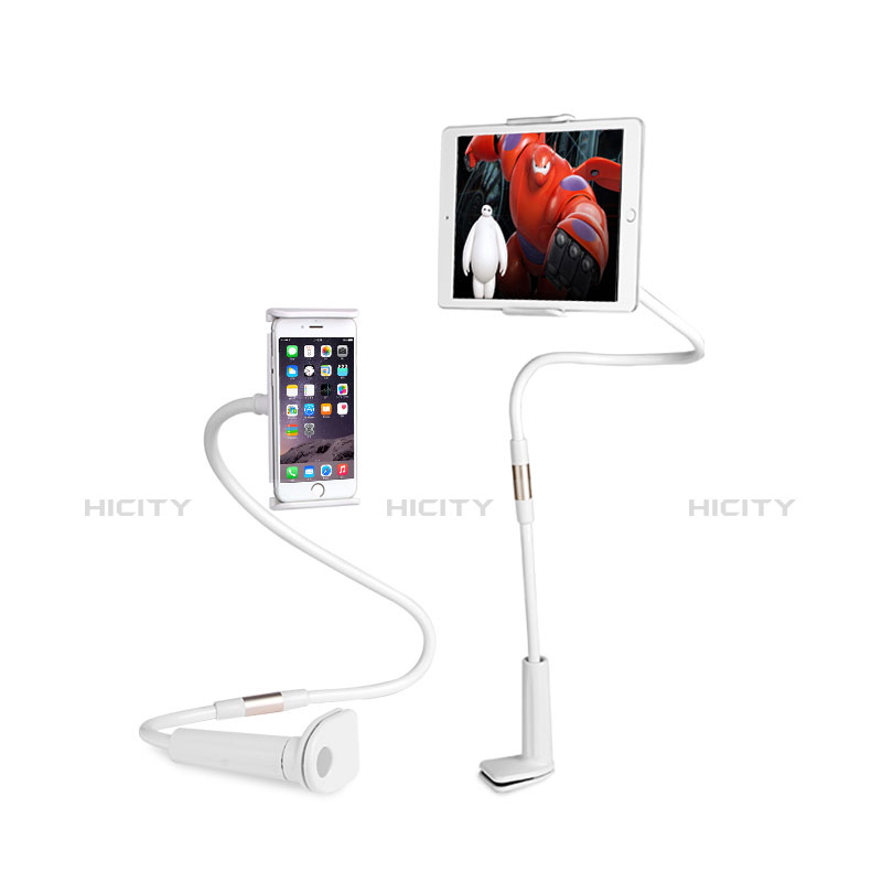 Support de Bureau Support Tablette Flexible Universel Pliable Rotatif 360 T30 pour Apple iPad Mini 2 Blanc Plus