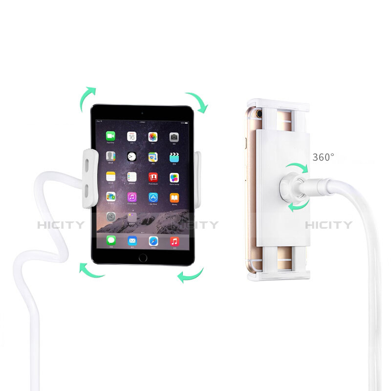 Support de Bureau Support Tablette Flexible Universel Pliable Rotatif 360 T33 pour Apple iPad 2 Or Rose Plus