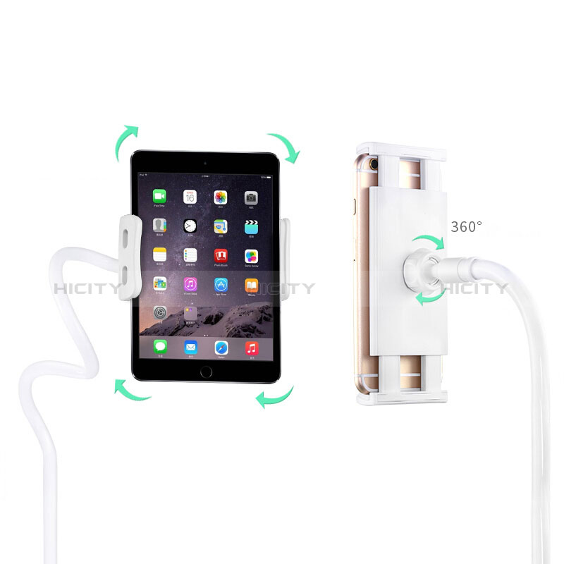 Support de Bureau Support Tablette Flexible Universel Pliable Rotatif 360 T33 pour Apple New iPad 9.7 (2018) Or Rose Plus