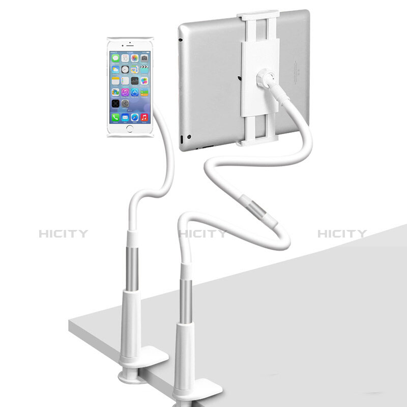 Support de Bureau Support Tablette Flexible Universel Pliable Rotatif 360 T33 pour Samsung Galaxy Tab A6 10.1 SM-T580 SM-T585 Argent Plus