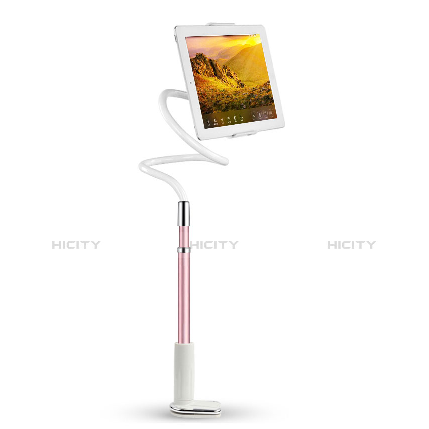 Support de Bureau Support Tablette Flexible Universel Pliable Rotatif 360 T36 pour Apple iPad 4 Rose Plus