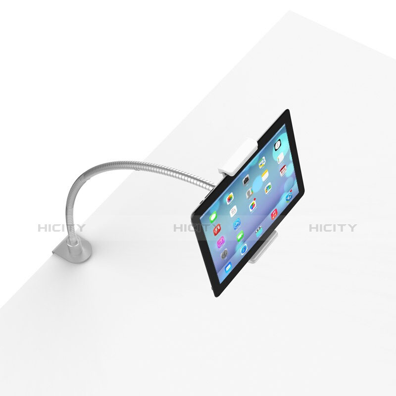 Support de Bureau Support Tablette Flexible Universel Pliable Rotatif 360 T37 pour Apple iPad 3 Blanc Plus