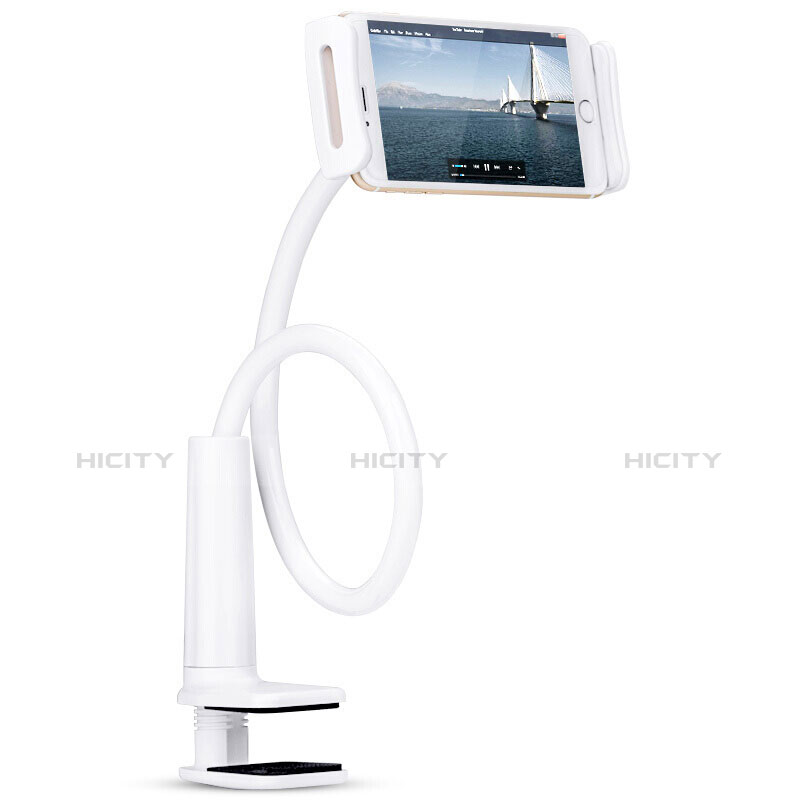 Support de Bureau Support Tablette Flexible Universel Pliable Rotatif 360 T38 pour Apple iPad 4 Blanc Plus