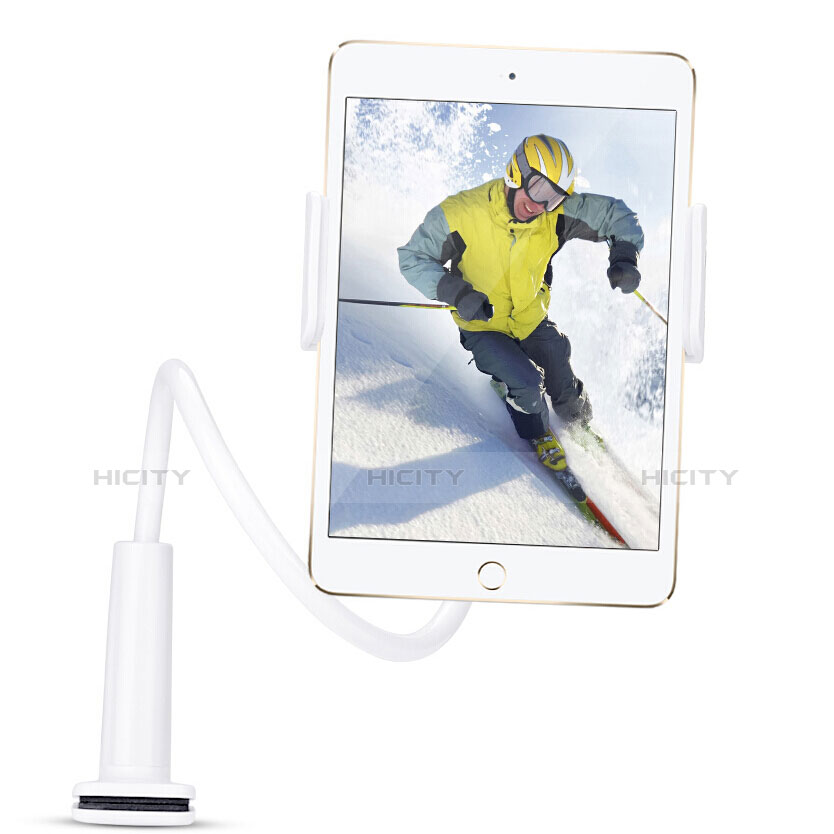 Support de Bureau Support Tablette Flexible Universel Pliable Rotatif 360 T38 pour Apple iPad Mini 2 Blanc Plus