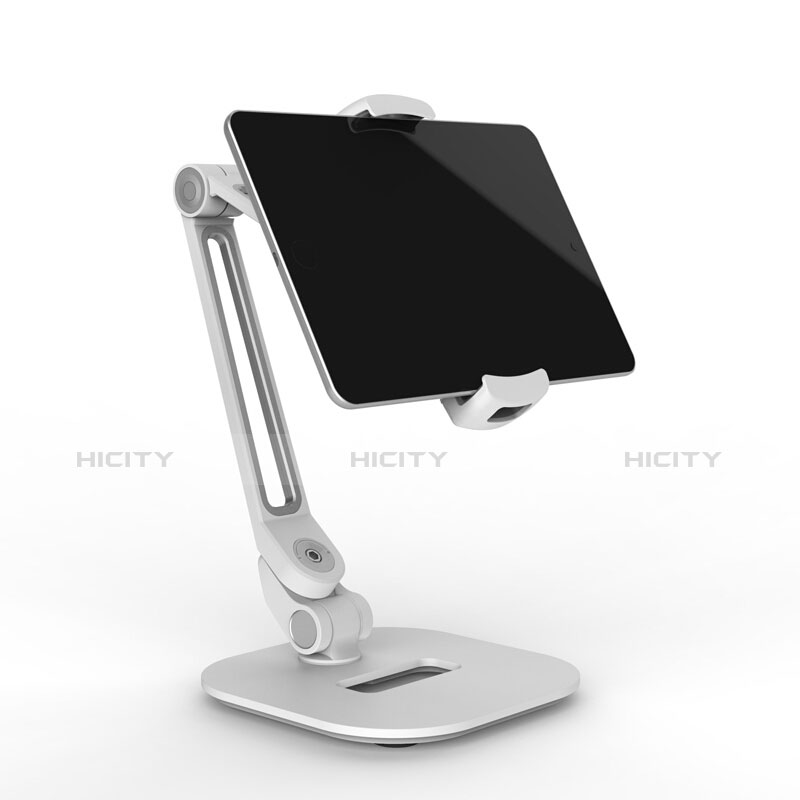 Support de Bureau Support Tablette Flexible Universel Pliable Rotatif 360 T44 pour Samsung Galaxy Tab Pro 8.4 T320 T321 T325 Argent Plus